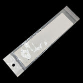 Paper Display Cards With Adhesive BOPP Covers (Set of 10) 21x5.5 CM Self Seal For Necklace Chain Jewellery Packaging